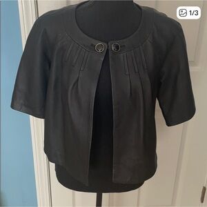 Ann Taylor Elegant Black Bolero Jacket